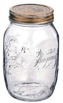 12 Stk. Quattro Stagioni 1,00 Liter Einmachglas Vorratsglas von Bormioli