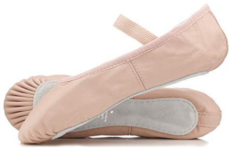 Roch Valley Ophelia Full Sole Pink Leather Ballet Shoes (Pink, 13.5)