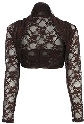 Divadames Womens Cropped Lace Shrug Ladies Bolero