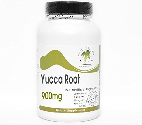 Naturetition Supplements Yucca Root 900mg ~ 200 Capsules - No Additives