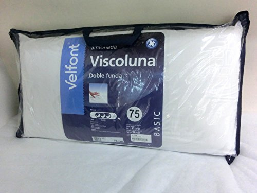 ALMOHADA VISCOELÁSTICA de doble funda - Almohada Viscoluna de 75 cm -