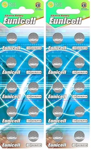 20 Stück LR1130 Batterien Knopfzellen, AG10 l1131 189 1,5V Alkaline Batterie, lr54 Knopfzelle