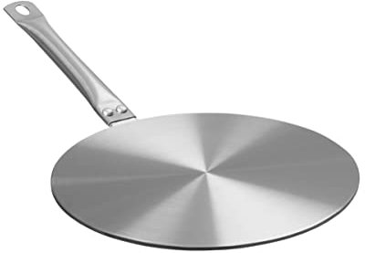 Induktions-Adapterplatte, Edelstahl/Aluminium, 23cm, Universal-Zwischenplatte für Induktionskochfelder, Induktionsadapter, Zwischenplatte für Induktionskochen