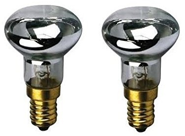 Set of 2 R39 E17 Replacement Light Bulb Motion Lamp 30 Watt Reflector Type