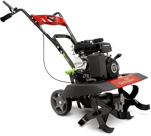 Earthquake 20015 Versa 2-in-1 Tiller Cultivator with a 99cc 4-Cycle Viper Engine, 2-in-1 Front Tine Tiller and Cultivator, Removable Side Shields and Outer Tines
