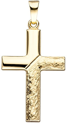 Jobo Damen-Anhänger Kreuz aus 14 Karat 585 Gold