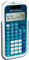 Texas Instruments TI-34 MV Schulrechner (Multi View, 4-zeilen Display, Solar- und Batteriebetrieb) Blau-Weiß