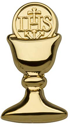 Precious Pieces First Communion Chalice Tie Pin, Gold Tone