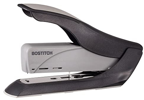 Bostitch Office 60 Sheet Heavy Duty Stapler - Two Fingers, No Effort, Spring Powered Stapler - Gray (1200)