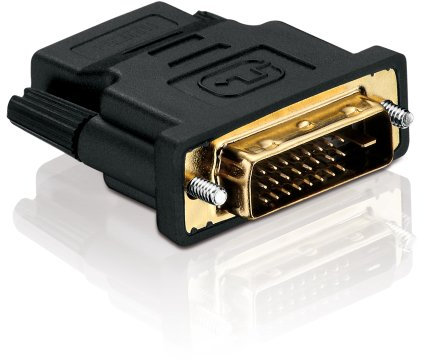 PerfectHD HDMI DVI Adapter - HDMI Buchse (Typ A) auf DVI-D Stecker Dual-Link (24+1 pin) - vergoldet - max. 2560 × 1600p