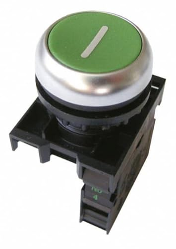 Eaton 216512 Push Button 1 NO Contact Flat Green Front Mounting