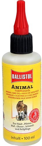 BALLISTOL 26510 ANIMAL Tierpflege-Öl 100ml – Huf-, Schweif- und Fell-Pflege für Hund, Katze, Pferd, Hof- & Haustiere