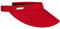 Seeberger Azalee Visor Baumwolle Baumwollvisor Sonnenvisor Sonnenschutz Blendschutz Strandvisor Damenvisor (One Size - rot)