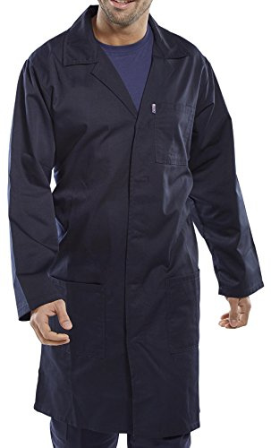 POLY COTTON WAREHOUSE COAT marinblå 48