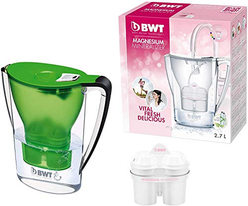 BWT 815062-Caraffa filtrante, 2,7 L, Colore: Verde