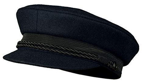 Balke Elbsegler Kapitänsmütze mit Kordel Elbsegler Prinz-Heinrich-Mütze, Farbe:Marine, Größe:58