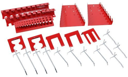 Ondis24 22 Lochwandhaken Hakensortiment Werkzeuglochwandhaken Metall rot