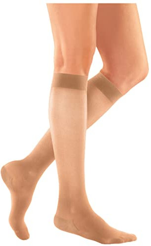 medi MJ-1 Metropole Kompressions-Kniestrümpfe - Größe L - Farbe: Honey - L1 Kurz - Damen