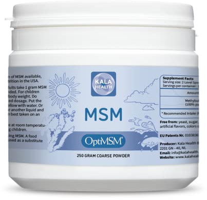 Procapsin OptiMSM – Pure Methylsulfonylmethane MSM Supplement Powder – Organic, Gluten Free, Non-GMO – Opti MSM Sulfur Crystals/Powder for Kids and Adults (250Grams)