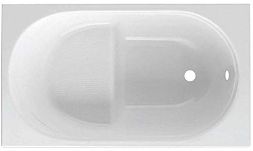 GUSCIO VASCA RETTANGOLARE BIANCA Mod GIADA CON SEDUTA 105 x 70 senza Pannello