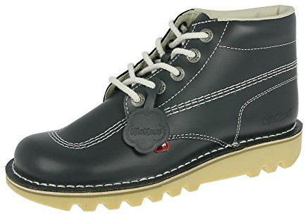 Kickers Mens Kick Hi Core Navy/Natural Leather Boots-UK 7