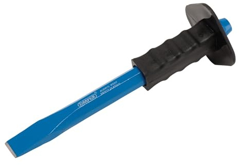 Draper Bd5g/AP octogonale Tige Ciseau à froid avec protection de la main, Bleu, 25 x 300 mm