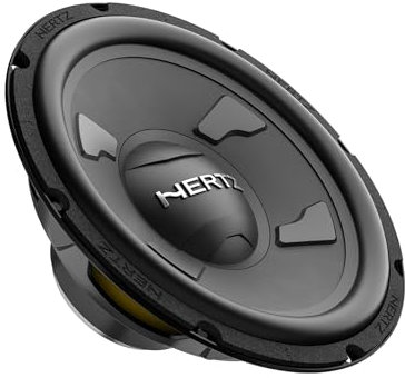 Hertz DS 25.3 – Subwoofer 250 mm 4 Ohm 600W Peak mit belüftetem Ferrit-Magnet und Papiermembran für präzisen Tiefbass im Auto
