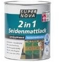 SUPER NOVA 20005059507001 Seidenmattlack 2in1, silbergrau, 750 ml