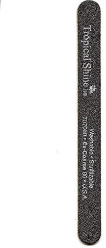 Tropical Shine Zebra Nail File 707080 Coarse 3 Pack