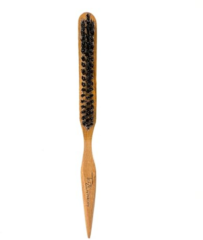 Phillip Brush Teaze Ultimate Teasing & Detangling Brush, Lightweight Concave Wood Ergonomic Hair Brush