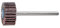 PFERD 336892 Fächerschleifer F, Fächerwerkzeuge, Ausführung Korund A, 80 Korngröße, 3mm Schaft Ø, 20mm x 10mm, 10 Stück