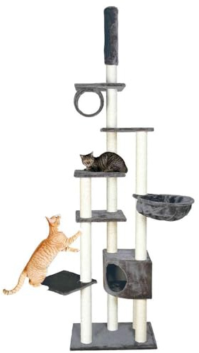 Trixie - 43902 - Arbre à chat Madrid - Gris - 245/270 cm