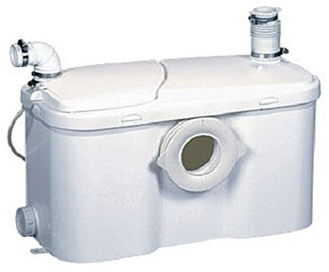 Setma Hebeanlage Watersan+ für WC und 3 weitere Einläufe für Dusche, Waschtisch, Bidet, Urinal mit noch mehr Leistung