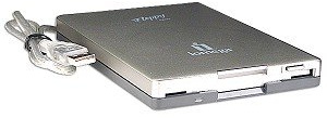 Iomega BXXU0130 1.44MB USB Floppy Disk Drive (Silver/Black)