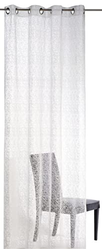 Elbersdrucke transparenter Ösenschal weiß Colourful Moments 09 255x140cm 179694 Vorhang für das Wohnzimmer Schlafzimmer Küche Flur Kinderzimmer