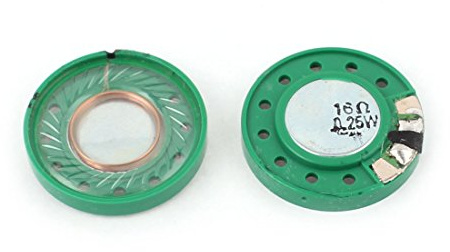 sourcing map 2 Pcs 0,25W Ohm, rund, 29 mm, innen Magnet Elektronisches Lautsprecher-Trompete de