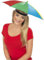 Smiffys Chapeau parapluie, multi couleurs