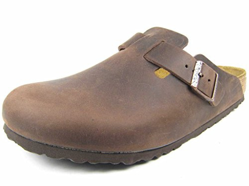 Birkenstock 860131 Boston Habana, Oiled Leather Zoccoli Uomo, Habana EU 46