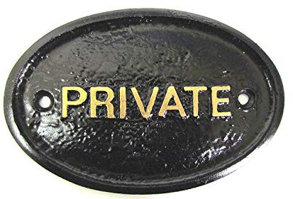 Artisan Plaque murale « Keep Unwanted People Away » pour maison/jardin Noir