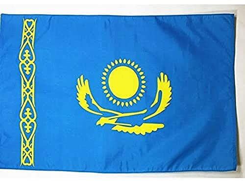 AZ FLAG - Flagge Kasachstan - 250x150 cm - Republik Kasachstan Fahne 150 x 250 Cm Scheide Für Mast - Flaggen