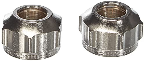 Comfort Logafix KLV 15 - Raccordo a compressione per cono Euro tubo in rame da 3/4 di pollice x 15 mm, blocco rubinetto codice articolo 7738306643 1 set (2 pezzi)