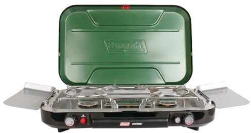 Coleman Classic 3-Burner Propane Camping Stove with InstaStart Ignition, Portable Cooktop with 3 Adjustable Burners & 28,000 BTUs of Power for Camping, Tailgating, Grilling, Hunting & More