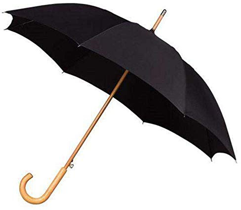 IMPLIVA Falcone Parapluie Canne, 102 cm, Noir (Schwarz)