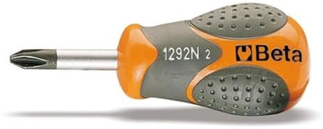 Beta 1292N 4,5X30 - Giravite per viti con impronta a croce Phillips tipo cortissimo cromati punta nera