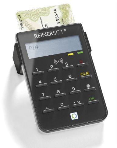 Reiner SCT cyberJack RFID standard - Der Standardleser für sicheres Onlinebanking und den neuen Personalausweis (nPA), schwarz