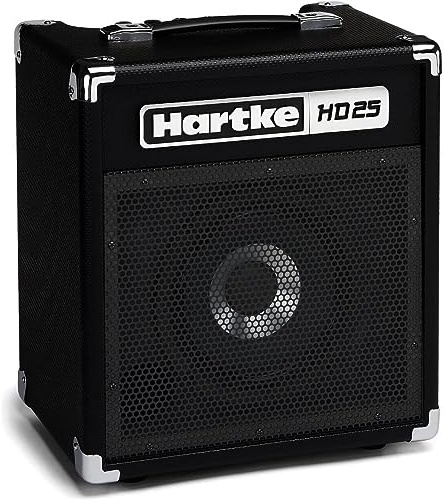 Hartke HD25 25-watt bass combo with 8 HyDrive speaker and 3-band EQ for rehearsal rooms and small sessions