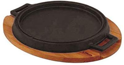 Gril Reversible Avec Planche Cm 28 Fonte/Bois