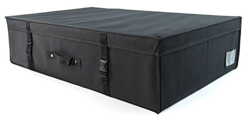 HANGERWORLD Large Black Wedding Dress Bridal Gown pH Neutral Space Saving Storage Travel Box with Acid Free Tissue