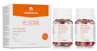 Cantabria Labs - Heliocare Advanced Cápsulas - 90 Cápsulas - Protección Solar Oral - Mejora el Bronceado - Sin Gluten