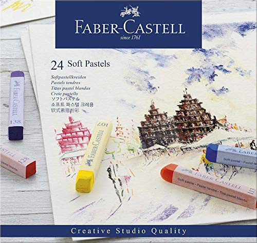 Craies pastel Faber Castell Creative Studio soft étui de 24 pces